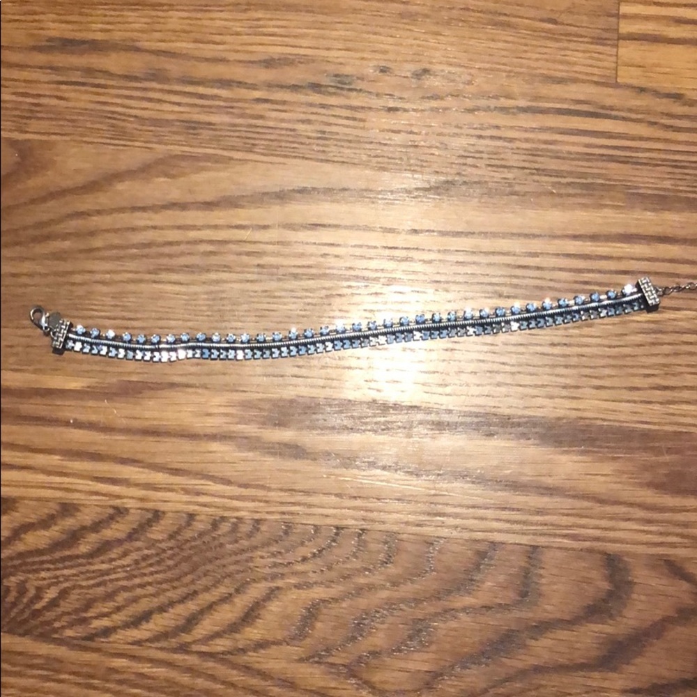 Silver Rhinestone choker - Picture 2 of 4